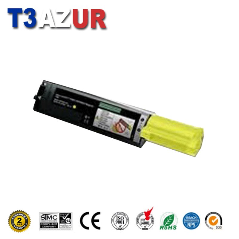 Toner compatible Epson Aculaser C1100/CX11 (C13S050187) - Jaune - 4 000 pages