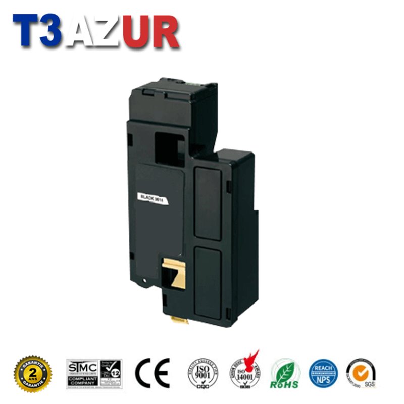 Toner compatible Epson Aculaser C1700/CX17 (C13S050614) - Noire - 2 000 pages