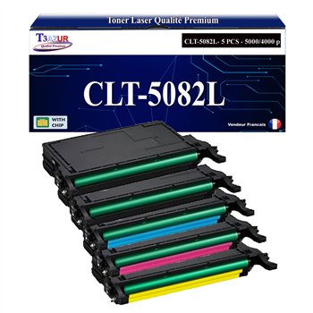 Lot de 4 Toners compatibles Samsung CLP620 / CLP670