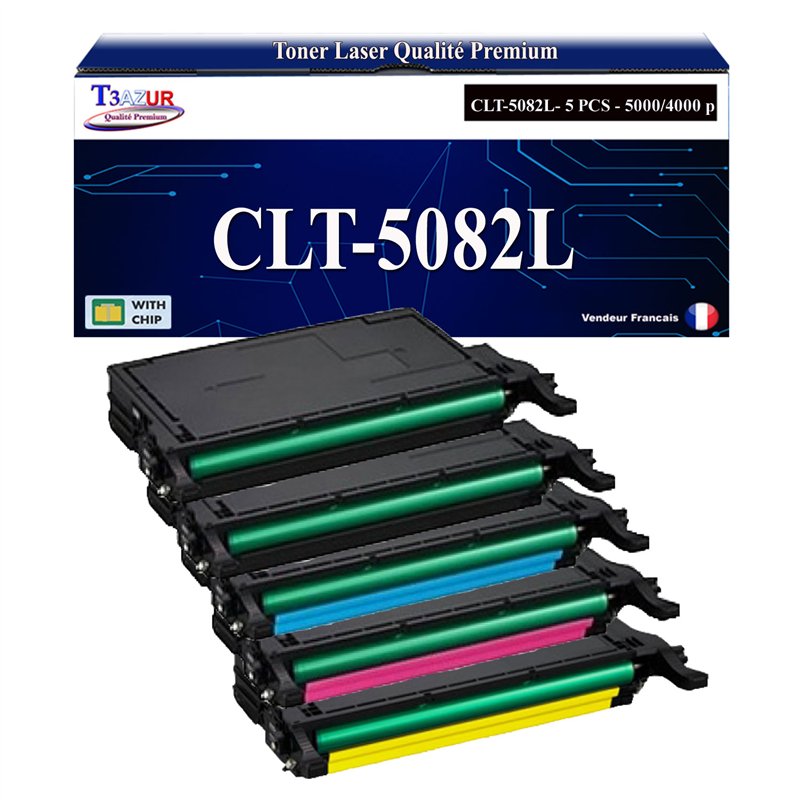 Lot de 4 Toners compatibles Samsung CLP620 / CLP670 Lot de 4 Toners compatibles Samsung CLP620 / CLP670
