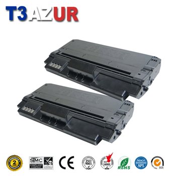 Lot de 2 Toners compatibles Samsung ML1630 (ML-D1630A)- 2 000 pages