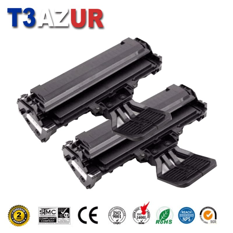 Lot de 2 Toner compatible Samsung ML1660 / SCX3200- 1 500 pages