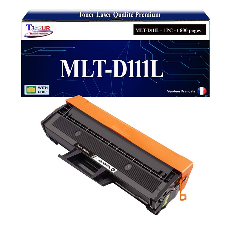 Toner compatible avec Samsung MLT-D111L/MLT-D111S (SU799A/SU810A) - 1 800 pages