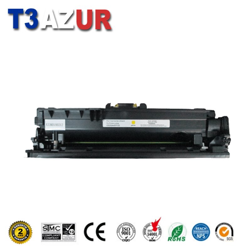 Toner compatible HP CE252A (504A) /Canon 723/732- Jaune - 7 000 pages