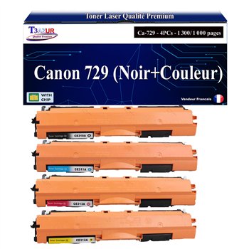 Lot de 4 Toners compatibles avec Canon 729