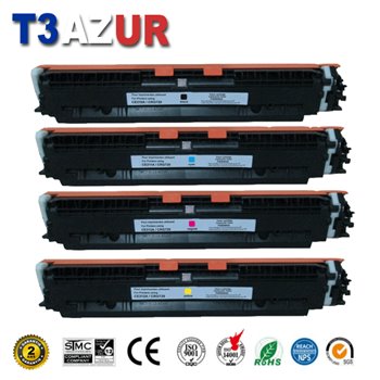 Lot de 4 Toners compatibles avec HP CE310/1/2/3A (126A)