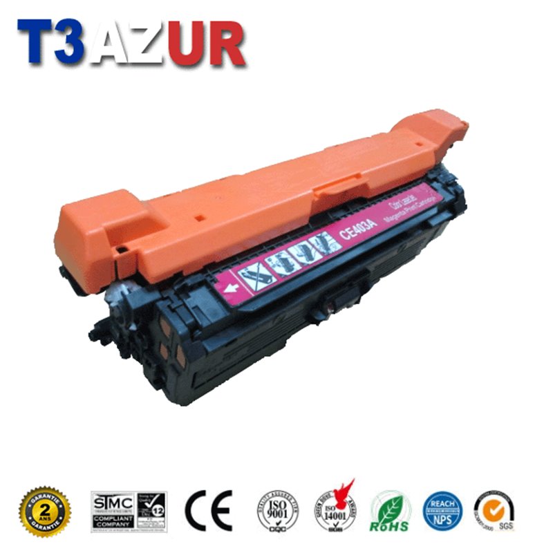 Toner compatible HP CE403A (507A) - Magenta - 6 000 pages