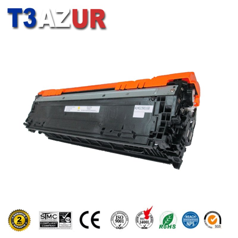 Toner compatible HP CE742A (307A) - Jaune - 7 300 pages