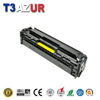 Toner compatible HP CC532A/CE412A/CF382A - Jaune - 2 800 pages