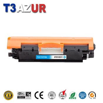 Toner compatible HP CF351A (130A) - Cyan - 1 000 pages