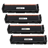 Lot de 4 Toners compatibles HP CF540X/ CF541A / CF542A / CF543A (203X/203A)