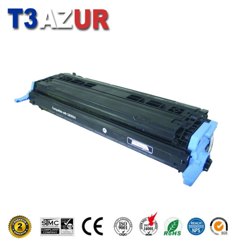 Toner compatible HP Q6000A (124A) / Canon 707 (9424A004) - Noire - 2 500 pages