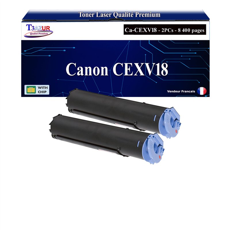 2x Toners compatibles avec Canon C-EXV18 (0386B002) - 8 400 pages