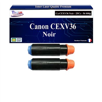 2x Toners compatibles Canon C-EXV36 (3766B002)- 56 000 pages