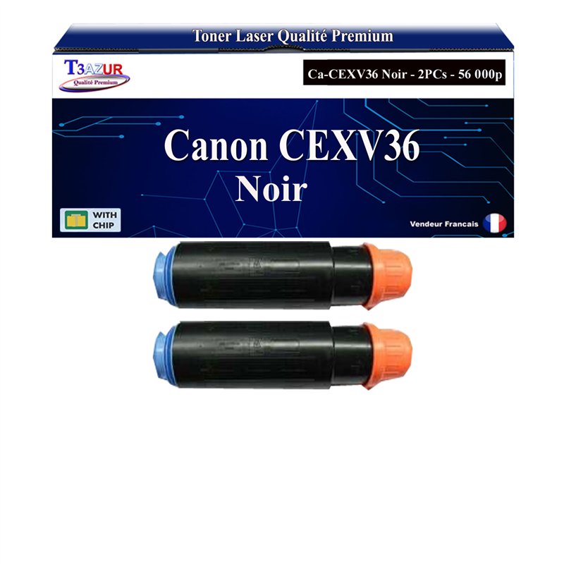 2x Toners compatibles Canon C-EXV36 (3766B002)- 56 000 pages