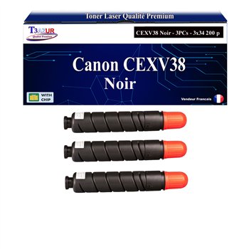 3x Toners compatibles Canon C-EXV38 (4791B002)- 34 200 pages