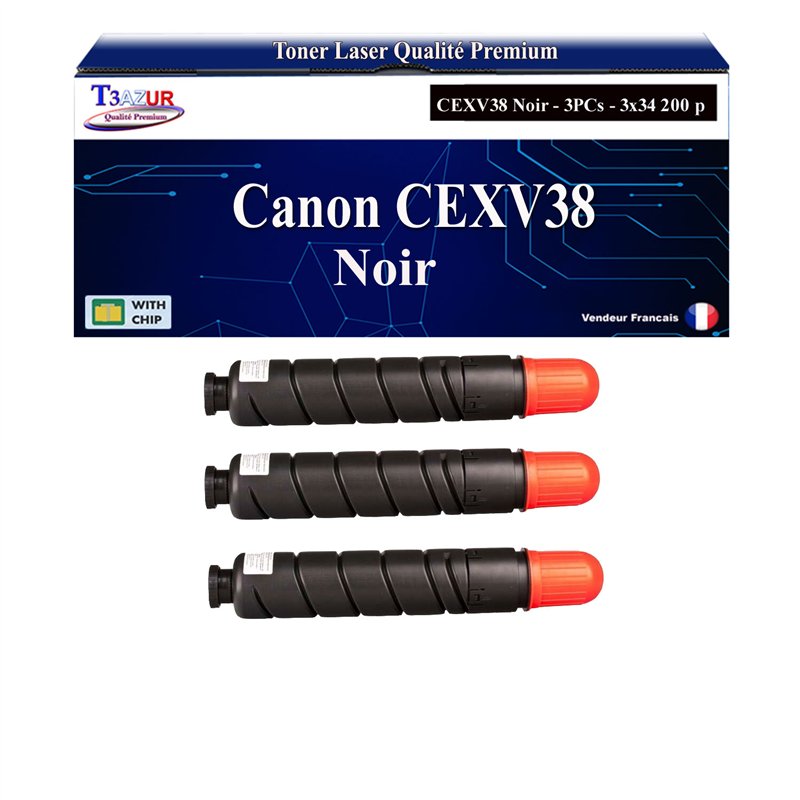 3x Toners compatibles Canon C-EXV38 (4791B002)- 34 200 pages