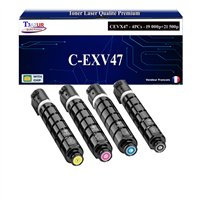 4x Toners compatibles avec Canon C-EXV47