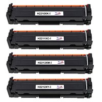 Lot de 4 Cartouches de toner génériques HP W2210X/W2210A - Remplace 207X/207A