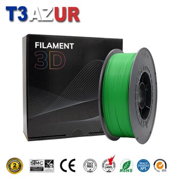 Filament d'imprimante PLA 3D - Diamètre 1.75mm - Bobine 1kg - Couleur Vert