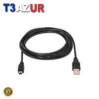 Câble USB 2.0 Aisens - Type A Mâle vers Mini B Mâle - 0.5m - Couleur Noir