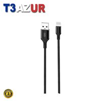 Câble XO USB-A Mâle vers Lightning - Recharge + Transmission de Données Haut Débit - 2.4A - 2m - Couleur Noir