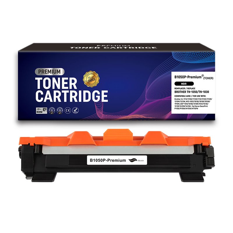 Premium Compatible- Toner compatible avec Brother TN1050 - 1 000 pages