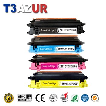 Lot de 4 Toners compatibles Brother TN130/ TN135