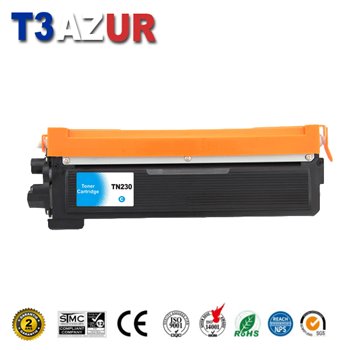 Toner compatible Brother TN230 - Cyan - 1 400 pages