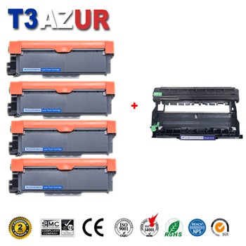 Kit de tambour + 4 Toners compatibles Brother TN2320/ TN2310 / DR2300
