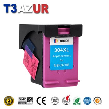 Cartouche compatible HP 304XL (N9K07AE/N9K05AE)  - 3Couleur- 18ml