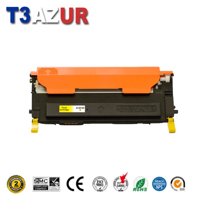 Toner compatible Samsung CLP310/ CLP315/ CLP320/ CLP325 (CLT-Y4092S/CLT-Y4072S) - Jaune -1 000 pages