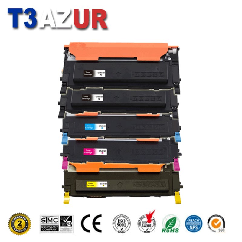 Lot de 5 Toners compatibles Samsung CLP310/ CLP315/ CLP320/ CLP325