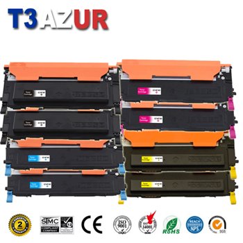 Lot de 8 Toners compatibles Samsung CLP310/ CLP315/ CLP320/ CLP325