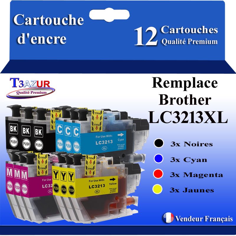 Lot de 8 Cartouches compatibles Brother LC3213 / LC3211XL