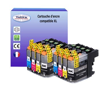 Lot de 10 Cartouches compatibles Brother LC121XL/ LC123XL V3