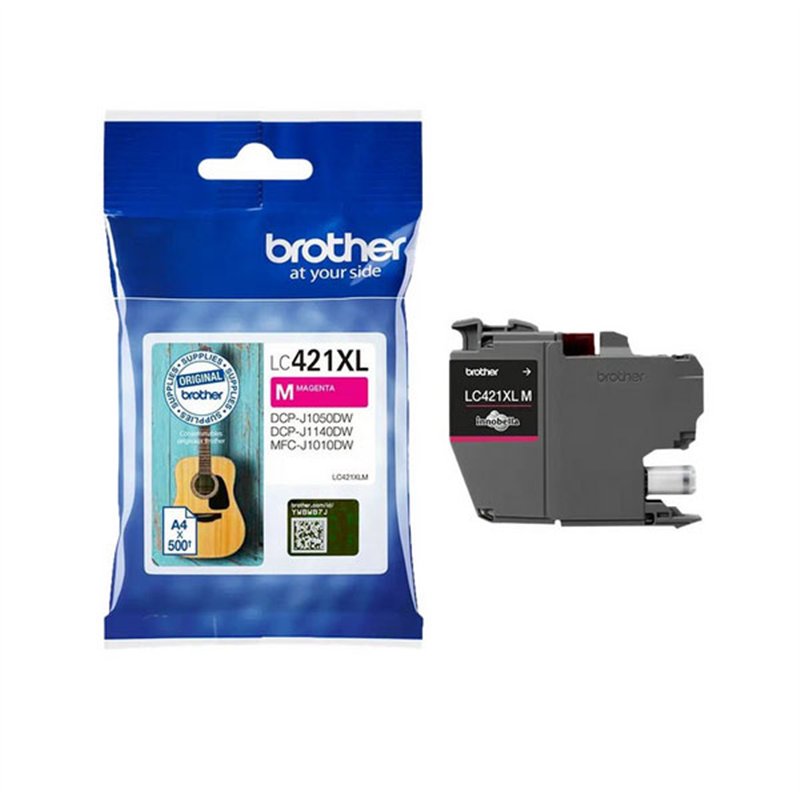 Original - Cartouche Brother LC421XL (LC421XLM) Magenta