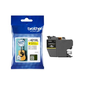 Original - Cartouche Brother LC421XL (LC421XLY) Jaune