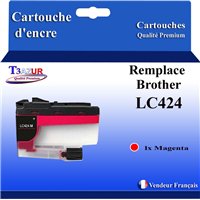 Cartouche compatible Brother LC424 (LC424M) Magenta