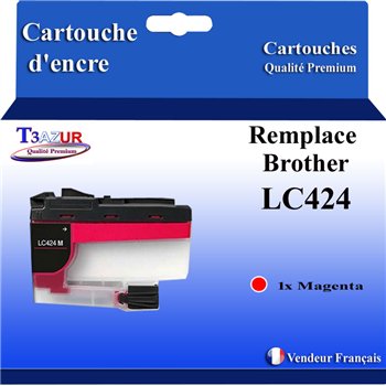 Cartouche compatible Brother LC424 (LC424M) Magenta