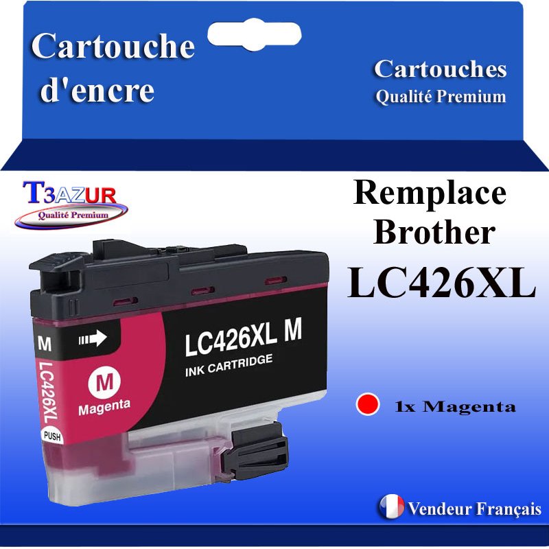 Cartouche compatible Brother LC426XL (LC426XLM) Magenta