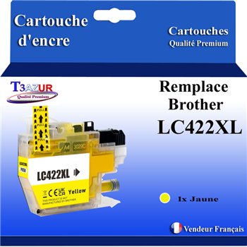 Cartouche compatible Brother LC422XL (LC422XLY) Jaune