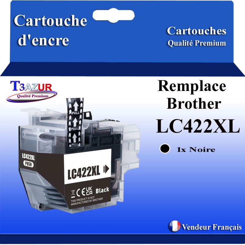 Cartouche compatible Brother LC422XL (LC422XLBK) Noire