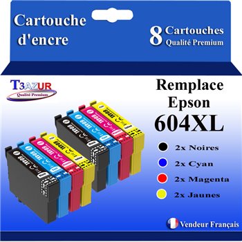 Lot de 6 Cartouches compatibles Epson 604XL