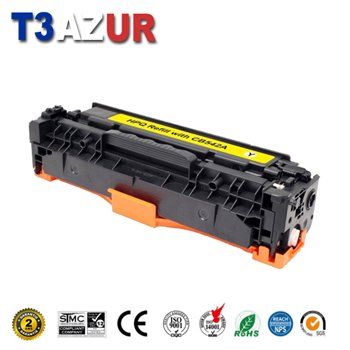 Toner compatible HP CB542A/CE322A/CF212A Jaune -1 400 pages