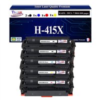Lot de 4 Toners compatibles HP /W2030/1/2/3X (415X) (avec puce)
