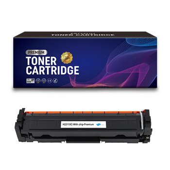 HP W2211X/W2211A Cartouche de toner générique cyan - Remplace 207X/207A