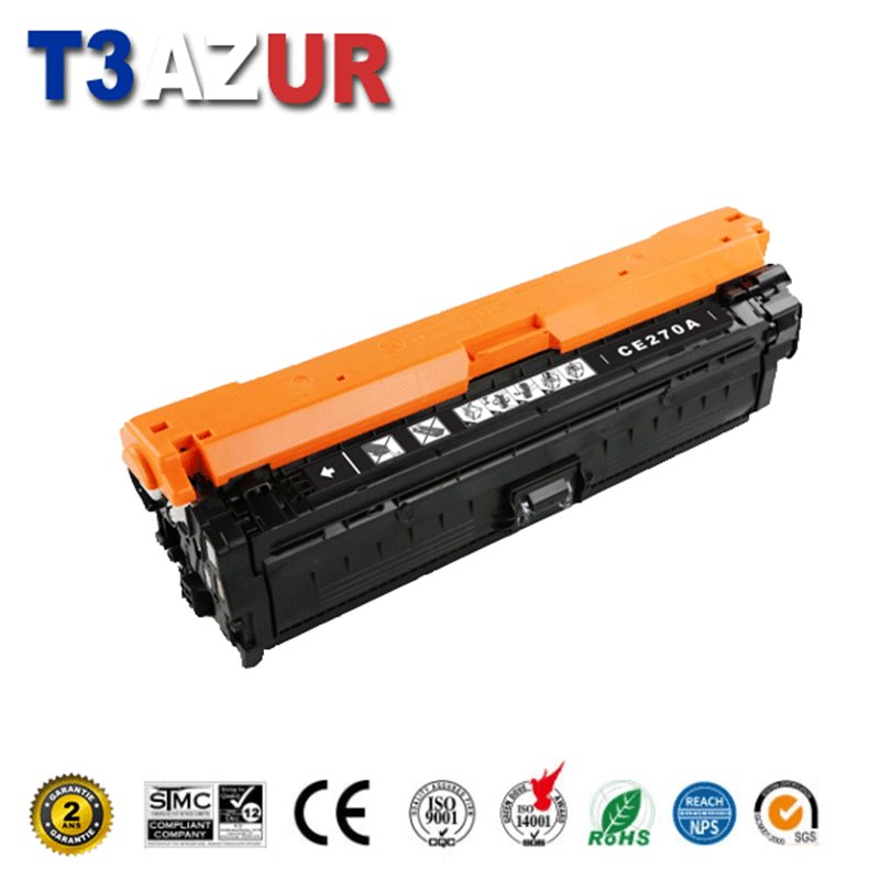 Toner compatible HP CE270A (650A) - Noire - 13 500 pages