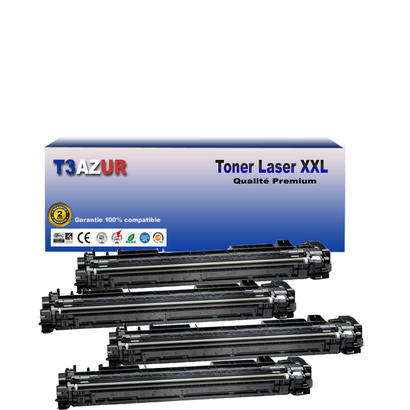 4x Toners compatibles HP W2000A (658A) (avec puce)