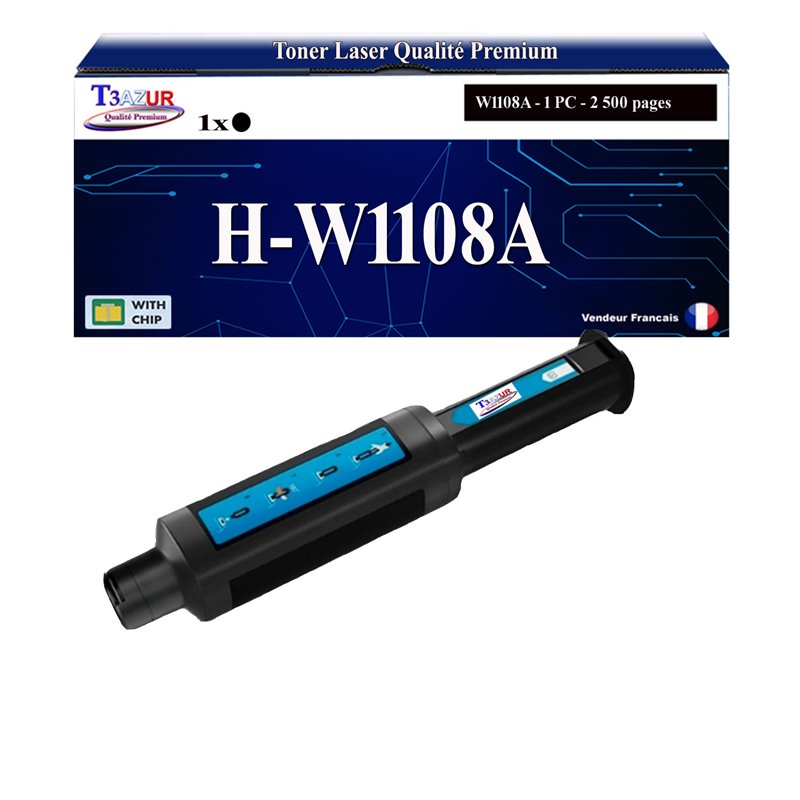 Toner compatible avec HP W1108A (108A) Toner compatible avec HP W1108A (108A)